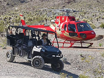 Helicopter adventure combo tour with a Eldorado Canyon off-road Wild West adventure!