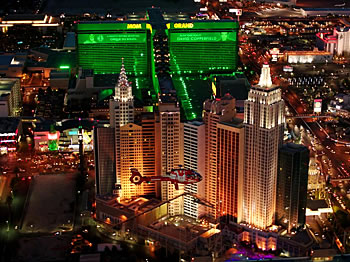 Las Vegas Strip flight includes limo transfers